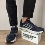 ⁦حذاء سكيتشرز سكيتش اير فينتشرا ريفيل للرجال لون كحلي ونعل أبيض- Skechers Men's Skech-Air Ventura - Revell Shoes⁩ - الصورة ⁦10⁩