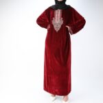 ⁦دشداشة ستاتية لون خمري⁩ - الصورة ⁦2⁩