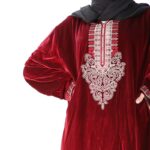 ⁦دشداشة ستاتية لون خمري⁩ - الصورة ⁦3⁩