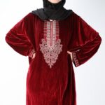 ⁦دشداشة ستاتية لون خمري⁩ - الصورة ⁦5⁩