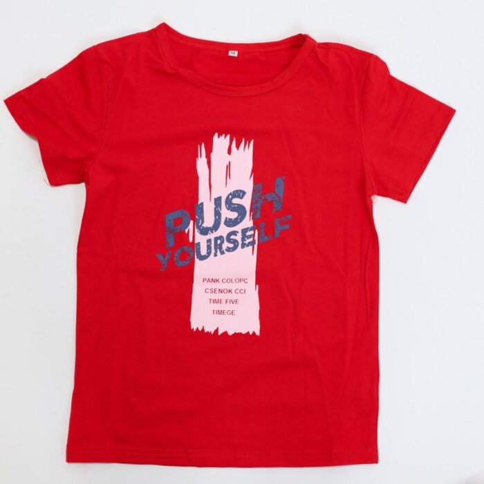 ⁦جاكيت مع بلوزة نص كم للرجال لون كحلي وأحمر⁩ - الصورة ⁦3⁩