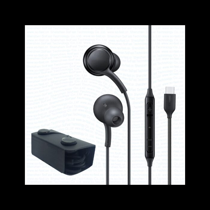 ⁦سماعة جلدة TYPE-C محيطية بنظام AKG⁩ - الصورة ⁦2⁩