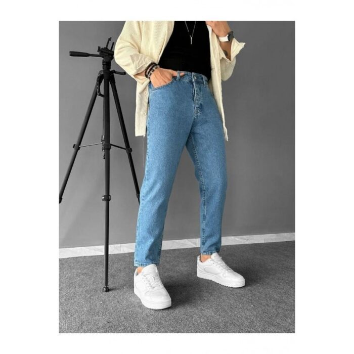 ⁦بنطلون جينز شبابي boyfriend FIT⁩ - الصورة ⁦2⁩