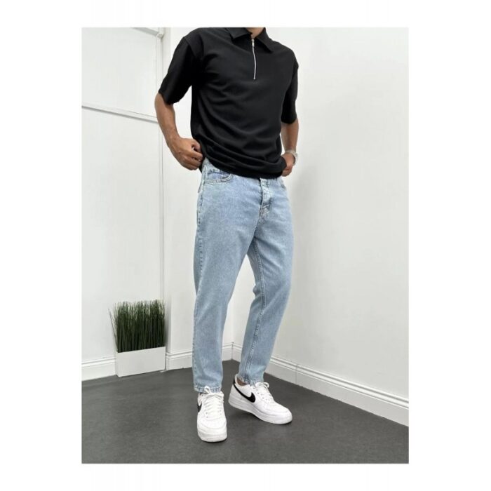 ⁦بنطلون جينز شبابي boyfriend FIT⁩ - الصورة ⁦2⁩