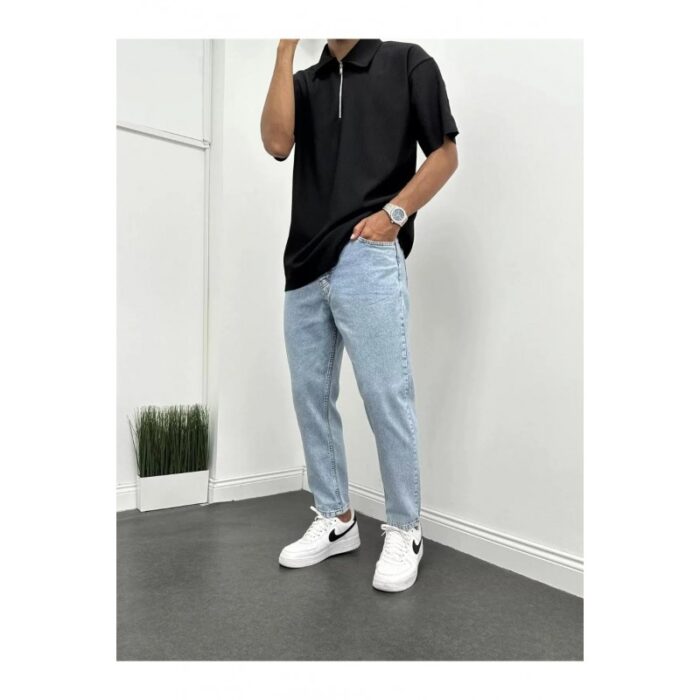 ⁦بنطلون جينز شبابي boyfriend FIT⁩ - الصورة ⁦3⁩