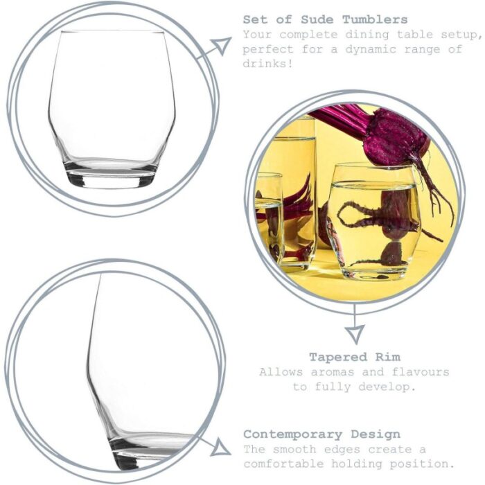⁦طقم كاسات للمشروبات والعصائر شفاف عدد 6 من LAV⁩ - الصورة ⁦6⁩
