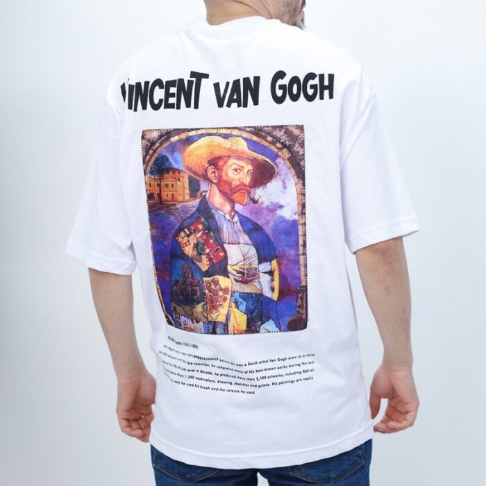 ⁦T-Shirt اوفر سايز شبابي فــــان جــو⁩ - الصورة ⁦4⁩