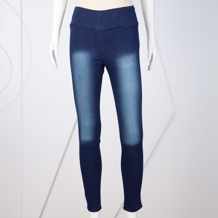 10331232_67db9a3492009 بنطال جينز سكيني للنساء لون أزرق غامق - الصورة 1