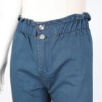 ⁦بنطال جينز بوي فريند للنساء لون أزرق⁩ - الصورة ⁦3⁩