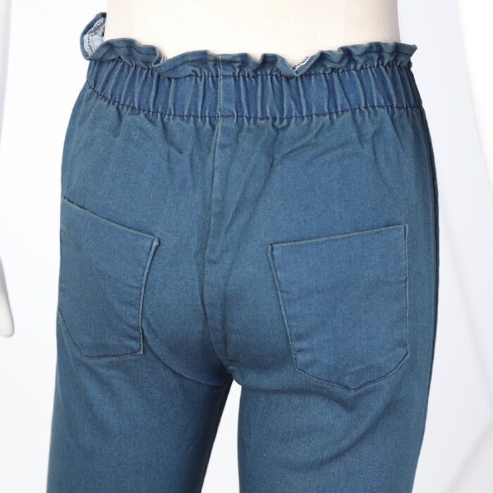 ⁦بنطال جينز بوي فريند للنساء لون أزرق⁩ - الصورة ⁦5⁩