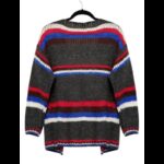 ⁦جاكيت صوف للنساء بأكمام بألوان متعددة⁩ - الصورة ⁦2⁩