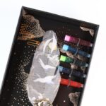 ⁦قلم ريشة مع حبر بألوان متعددة K10-8 عبوة لون أسود⁩ - الصورة ⁦2⁩