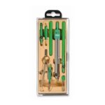 علبة أدوات هندسية مدرسية بعبوة فاخرة مكونة من 8 قطع