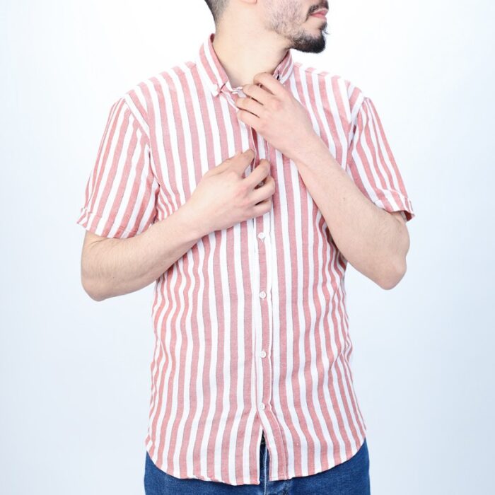 ⁦قمـيص شبابي مقلم⁩ - الصورة ⁦2⁩