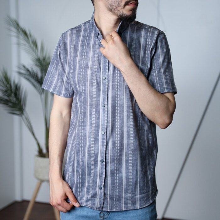 ⁦قمـيص شبابي مقلم جودة عالية⁩ - الصورة ⁦2⁩