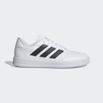 adidas Unisex Courtblock Shoes - White- حذاء اديداس كورت بلوك للجنسين لون أبيض