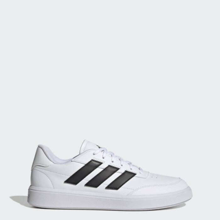 ⁦adidas Unisex Courtblock Shoes - White- حذاء اديداس كورت بلوك للجنسين لون أبيض⁩ - الصورة ⁦2⁩