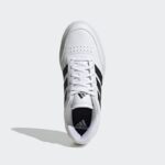 ⁦adidas Unisex Courtblock Shoes - White- حذاء اديداس كورت بلوك للجنسين لون أبيض⁩ - الصورة ⁦3⁩