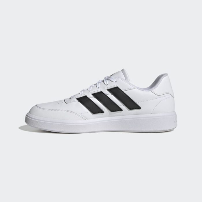 ⁦adidas Unisex Courtblock Shoes - White- حذاء اديداس كورت بلوك للجنسين لون أبيض⁩ - الصورة ⁦5⁩