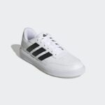 ⁦adidas Unisex Courtblock Shoes - White- حذاء اديداس كورت بلوك للجنسين لون أبيض⁩ - الصورة ⁦6⁩