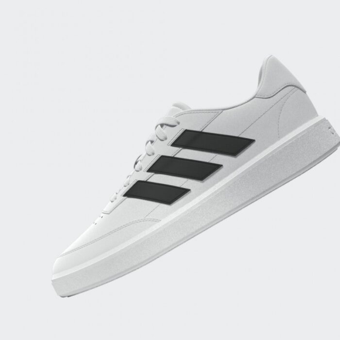 ⁦adidas Unisex Courtblock Shoes - White- حذاء اديداس كورت بلوك للجنسين لون أبيض⁩ - الصورة ⁦13⁩
