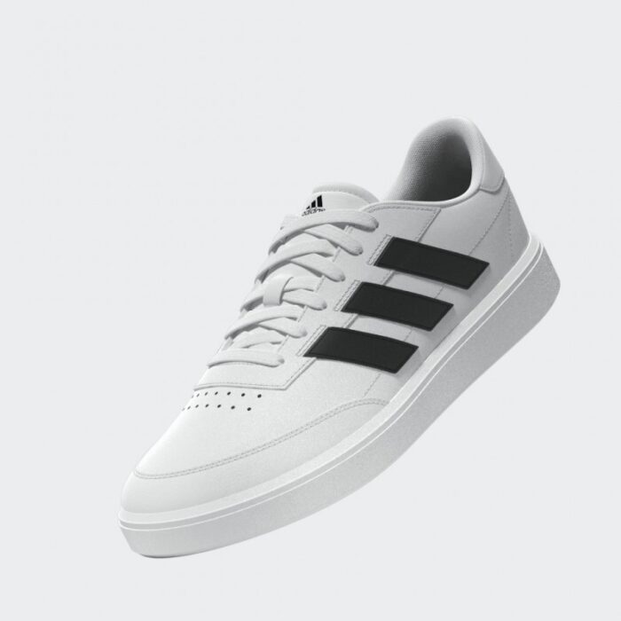 ⁦adidas Unisex Courtblock Shoes - White- حذاء اديداس كورت بلوك للجنسين لون أبيض⁩ - الصورة ⁦14⁩