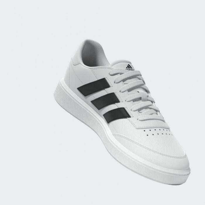 ⁦adidas Unisex Courtblock Shoes - White- حذاء اديداس كورت بلوك للجنسين لون أبيض⁩ - الصورة ⁦16⁩