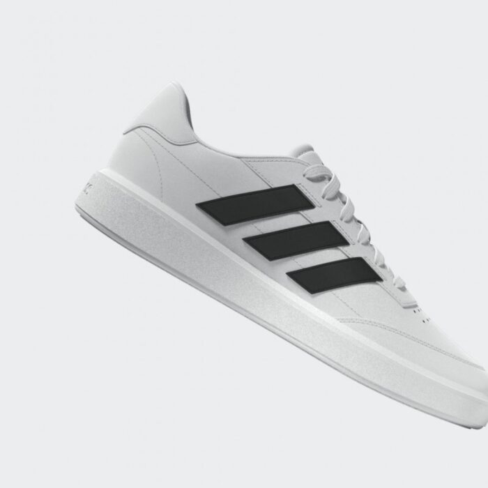 ⁦adidas Unisex Courtblock Shoes - White- حذاء اديداس كورت بلوك للجنسين لون أبيض⁩ - الصورة ⁦17⁩