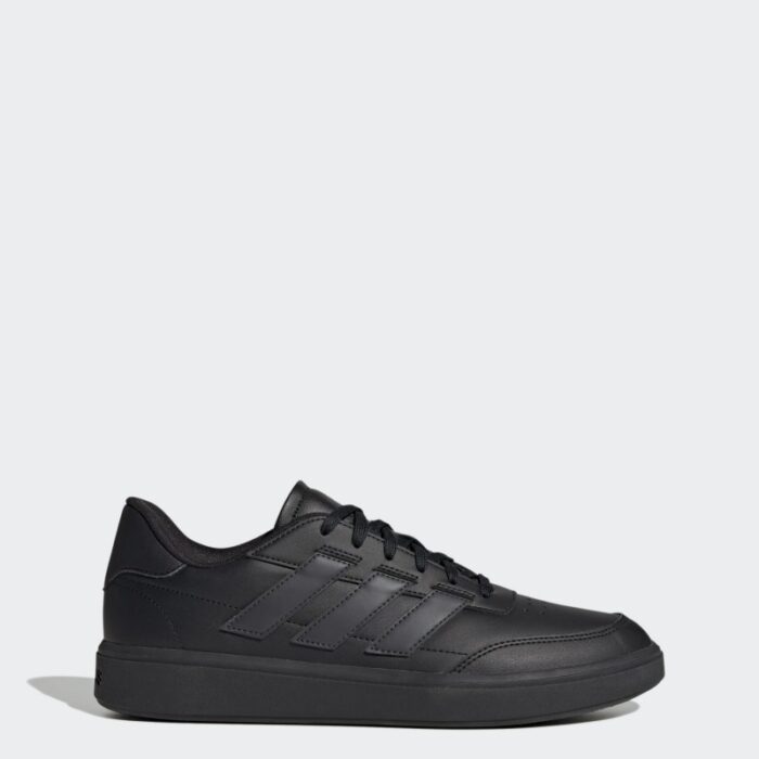 ⁦adidas Unisex Courtblock Shoes - Black- حذاء اديداس كورت بلوك للجنسين لون أسود⁩ - الصورة ⁦2⁩