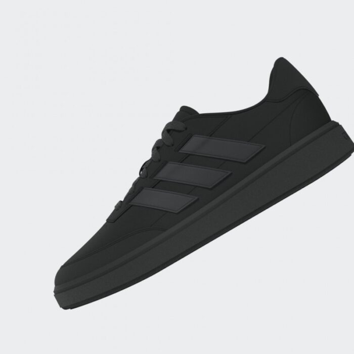 ⁦adidas Unisex Courtblock Shoes - Black- حذاء اديداس كورت بلوك للجنسين لون أسود⁩ - الصورة ⁦13⁩