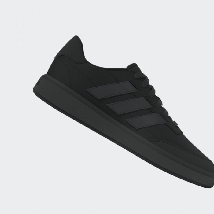 ⁦adidas Unisex Courtblock Shoes - Black- حذاء اديداس كورت بلوك للجنسين لون أسود⁩ - الصورة ⁦17⁩