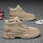 ⁦حذاء كاجوال ساق متوسط للرجال لون بيج- Fashion Mens Running Shoes⁩ - الصورة ⁦2⁩