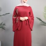 ⁦عباية للنساء لون خمري⁩ - الصورة ⁦6⁩