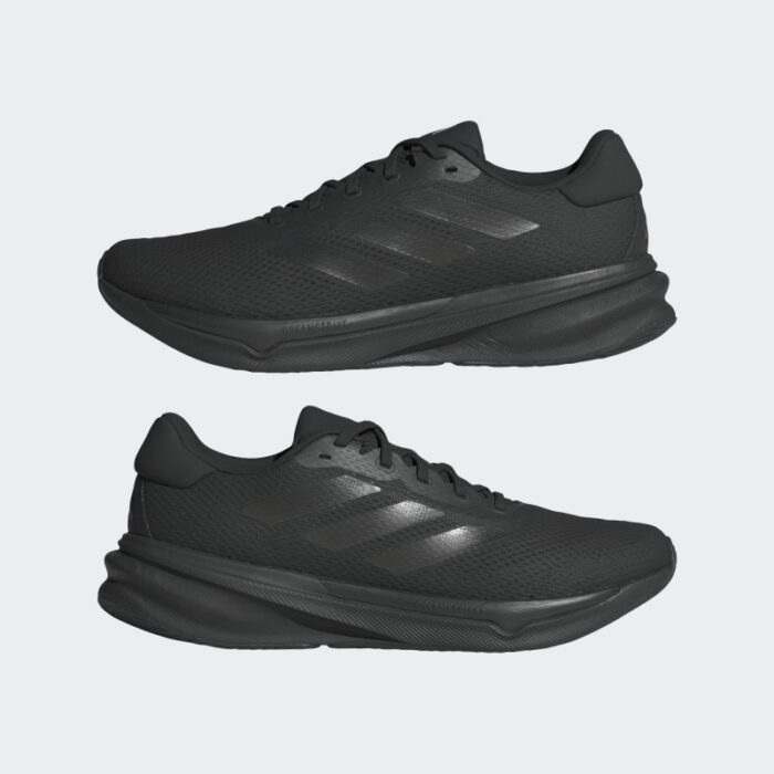 ⁦adidas Mens' Supernova Stride Shoes -Black- حذاء اديداس سوبر نوفا سترايد للرجال لون أسود ونعل أسود⁩ - الصورة ⁦8⁩