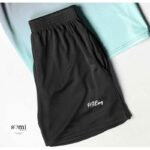 ⁦طقم رياضي (ترينغ) مُكون من قطعتين للرجال لون أسود وتركواز من Sami Boutique⁩ - الصورة ⁦3⁩