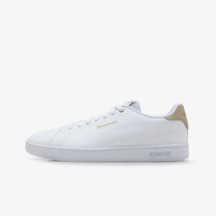 ⁦حذاء ريبوك كورت كلين للجنسين لون أبيض وبيج ونعل أبيض - Reebok Unisex' Court Clean Shoes⁩ - الصورة ⁦5⁩