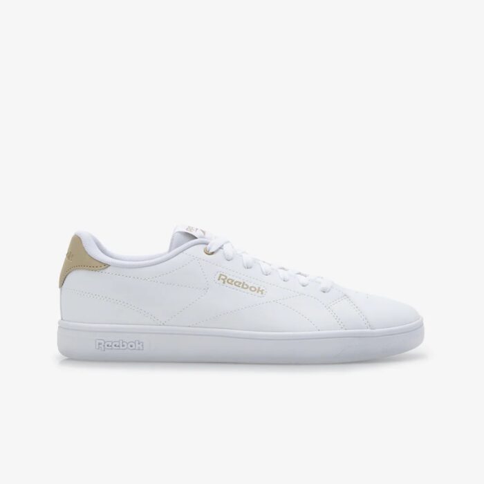 ⁦حذاء ريبوك كورت كلين للجنسين لون أبيض وبيج ونعل أبيض - Reebok Unisex' Court Clean Shoes⁩ - الصورة ⁦14⁩