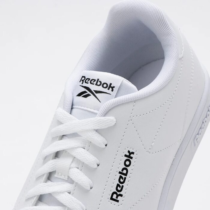⁦حذاء ريبوك كورت كلين للجنسين لون أبيض ونعل أبيض - Reebok Unisex' Court Clean Shoes⁩ - الصورة ⁦12⁩