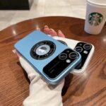 كفر ازرق Kathy tech ايفون 13 حماية كاميرا يدعم شحن لاسلكي