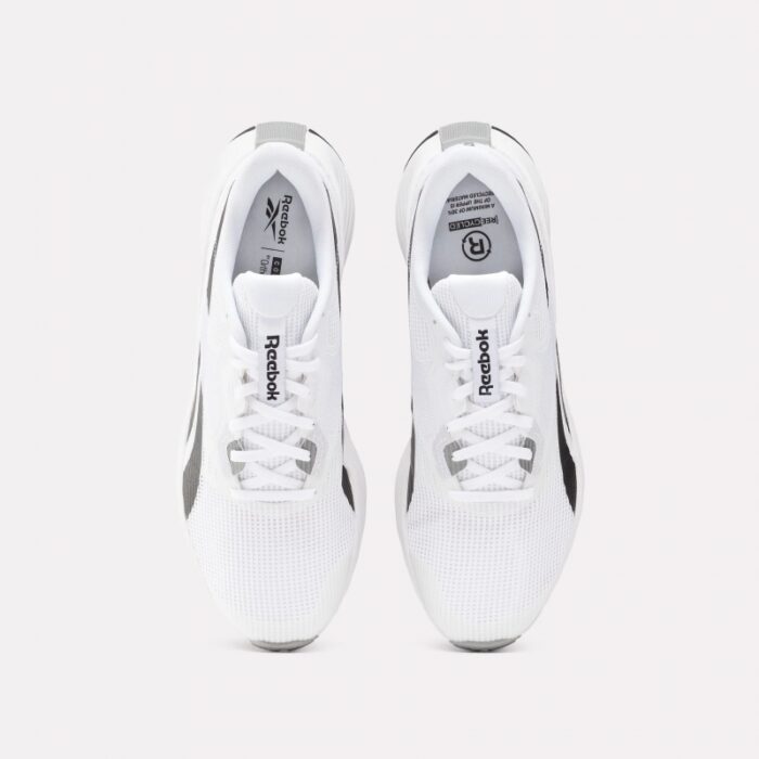 ⁦حذاء ريبوك اينيرجن تك بلس للجنسين لون أبيض وأسود ونعل أبيض- Reebok Unisex' Energen Tech Plus Shoes⁩ - الصورة ⁦2⁩