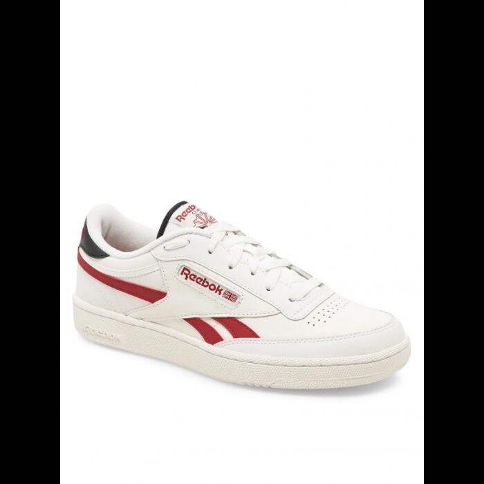 حذاء ريبوك كلوب سي ريفينج للرجال لون طحيني وأحمر ونعل طحيني - Reebok Men"s Club C Revenge Shoes - Image 2