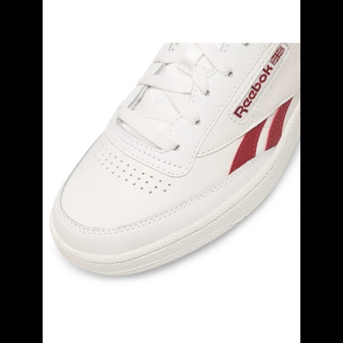 حذاء ريبوك كلوب سي ريفينج للرجال لون طحيني وأحمر ونعل طحيني - Reebok Men"s Club C Revenge Shoes - Image 8