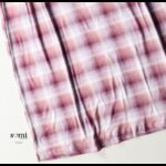 ⁦فستان نوم بيتي قماش ناعم للنساء لون خمري وأبيض من Sami boutique⁩ - الصورة ⁦5⁩