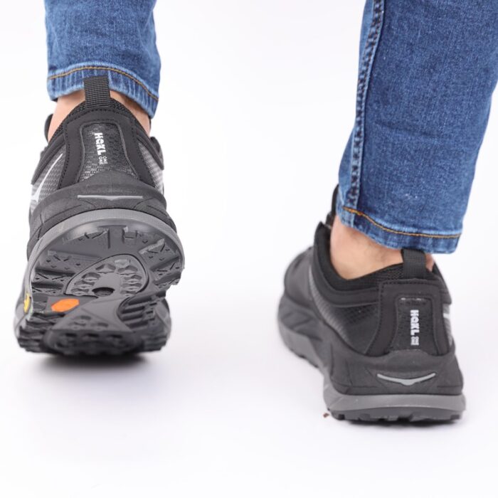 ⁦حذاء اي كان سبورت بأربطة للرجال لون أسود ونعل رمادي وأسود⁩ - الصورة ⁦6⁩