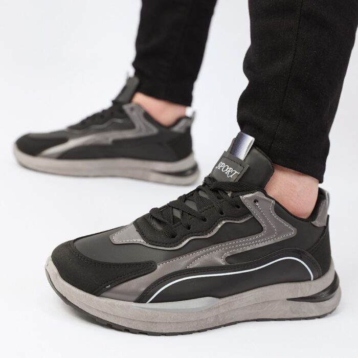 10332180_67db9e3c69251 حذاء كاجوال شبابي للرجال لون أسود - الصورة 1