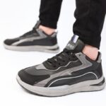 ⁦حذاء كاجوال شبابي للرجال لون أسود⁩ - الصورة ⁦2⁩