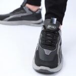 ⁦حذاء كاجوال شبابي للرجال لون أسود⁩ - الصورة ⁦5⁩