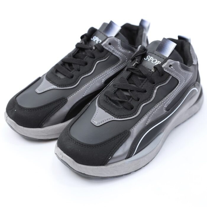 ⁦حذاء كاجوال شبابي للرجال لون أسود⁩ - الصورة ⁦16⁩