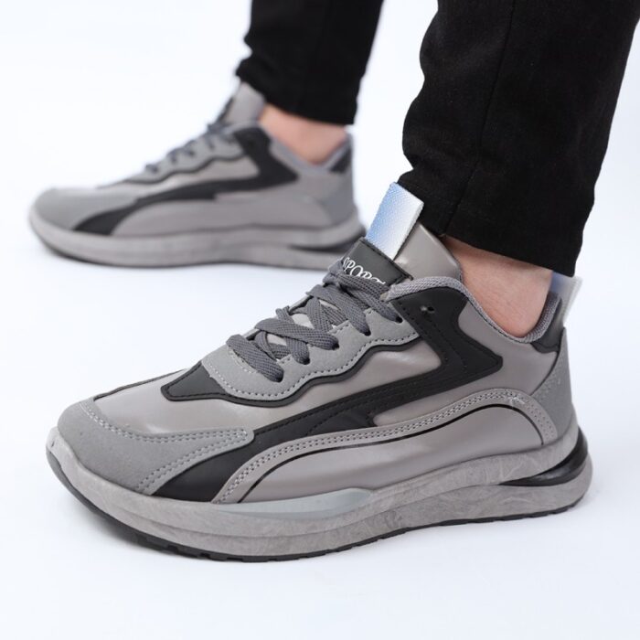 10332181_67db9e414d25a حذاء كاجوال شبابي للرجال لون رمادي - الصورة 1