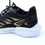 ⁦حذاء فاشن كاجوال نسيج للرجال لون أسود ونعل أبيض⁩ - الصورة ⁦13⁩